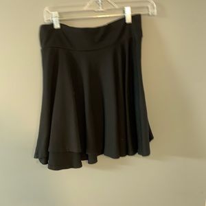 Black mini skirt